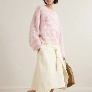 Loewe  anagram striped mohair-blend sweater